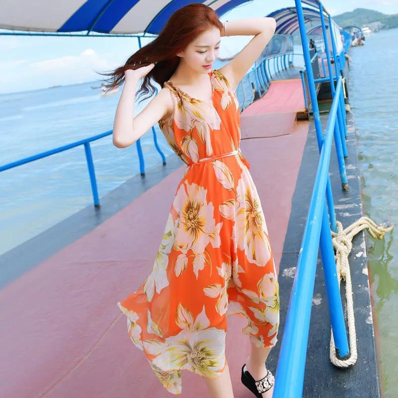Women's Long Dress Summer Sleeveless Dress