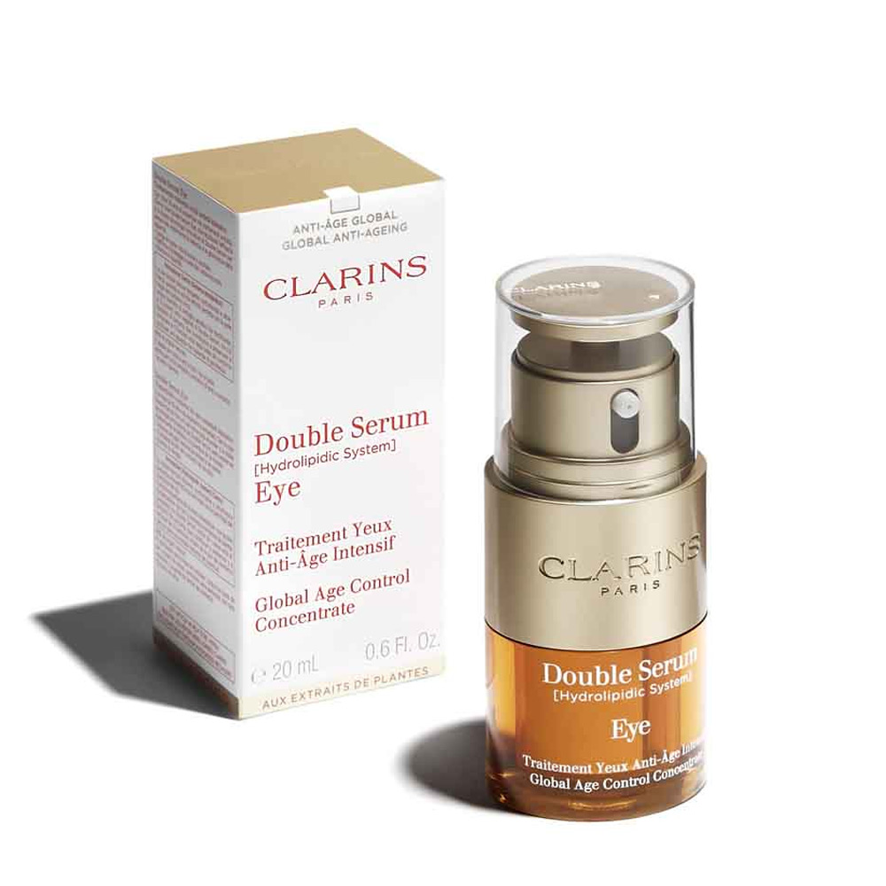 NEW!CLARINS Double Serum Eye 20mlบำรุงเข้มข้นพิเศษ 2 เท่า  มีส่วนผสมจากธรรมชาติถึง 96% | Lazada.co.th