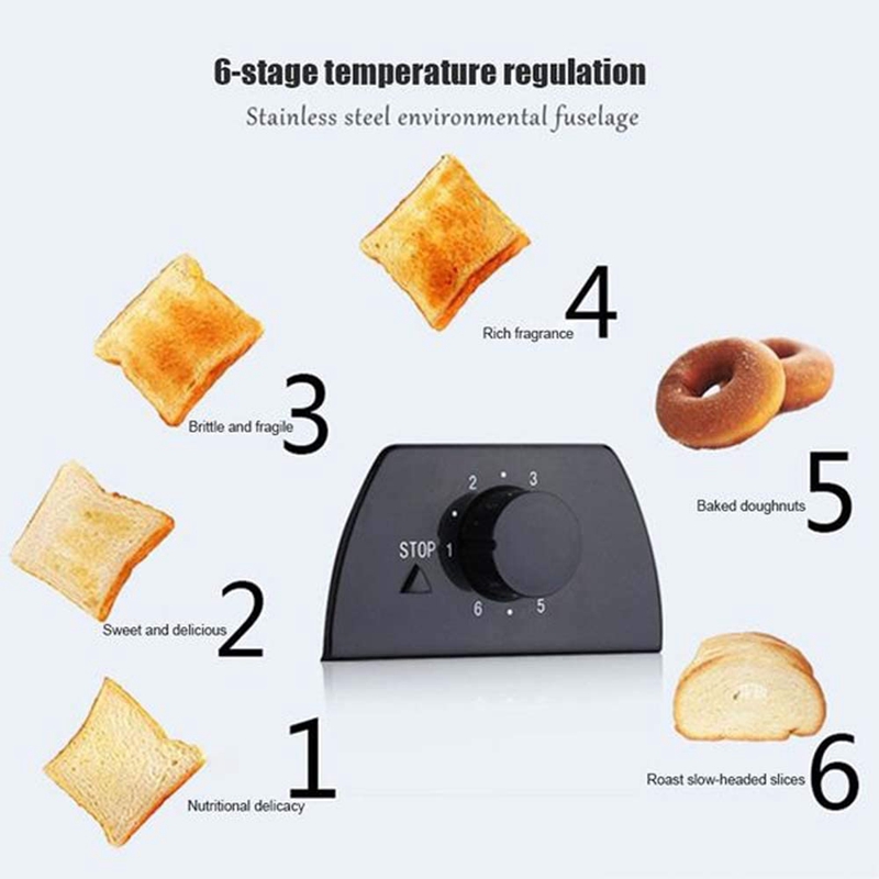 Toaster Buffing Machine Toaster 2 Slice Stainles Steel Bread Extra Wide Slot Compact Toasters ...