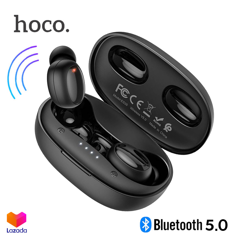 Hoco ES35 TWS หูฟังบลูทูธ 2 ข้าง ไร้สาย ระบบเสียงสเตอริโอ Breezy True Wireless Earphone