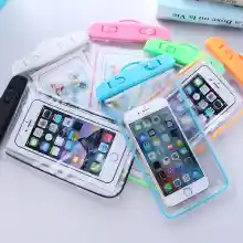 ภาพขนาดย่อของสินค้า(มีสินค้าพร้อมส่งค่ะ)ซองกันน้ำ ซองกันน้ำมือถือ ฟรี สายคล้องคอ และ สายคล้องแขน ซองกันน้ำ iphone Sansung Xiaomi ซองใส่มือถือ ซองใส่โทรศัพท์ วิ่ง Dry Bag Waterproof Phone Bag Case6.5 นิ้ว
