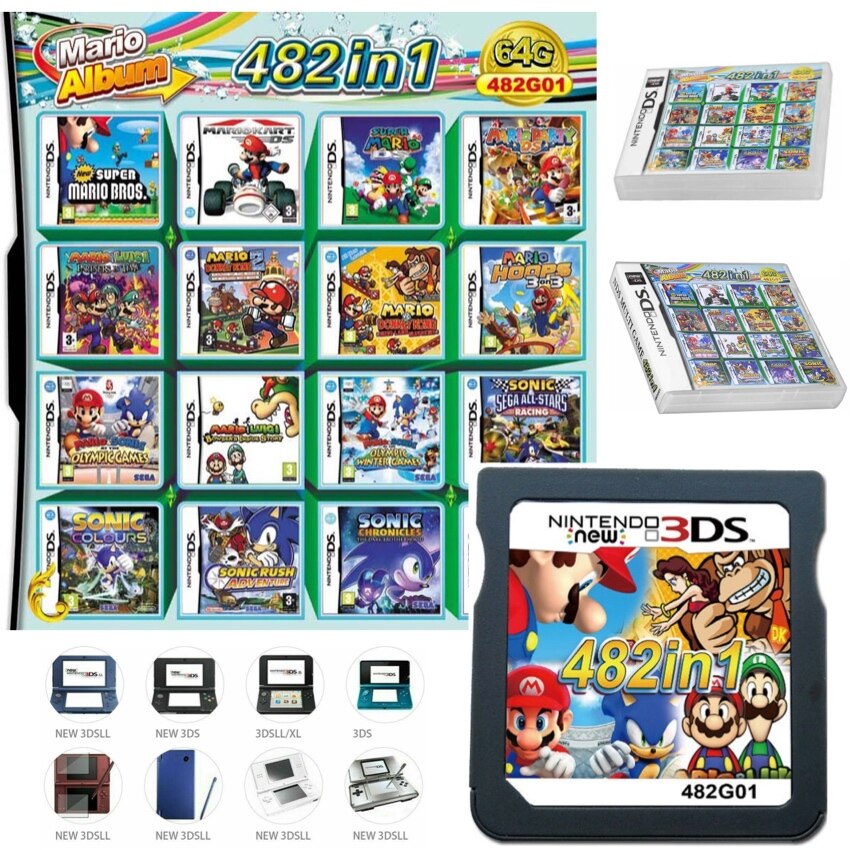 nintendo ds 482 in 1 game list