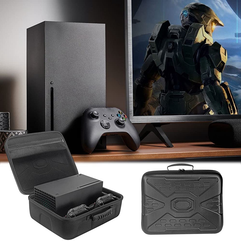 Travel Case for Xbox Series X Hard Shell Carrying Case with Protective Foam for Console