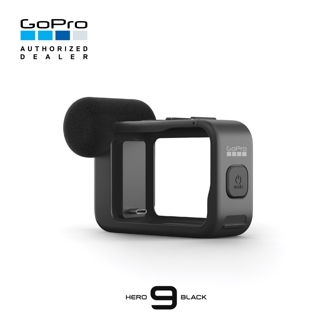 GoPro Media Mod for HERO9 Black อุปกรณ์เสริมมีไมโครโฟนเสริมและช่อง Micro HDMI พร้อมช่อง Cold Shoe 2 จุด สำหรับเชื่อมต่ออุปกรณ์อื่น ๆ