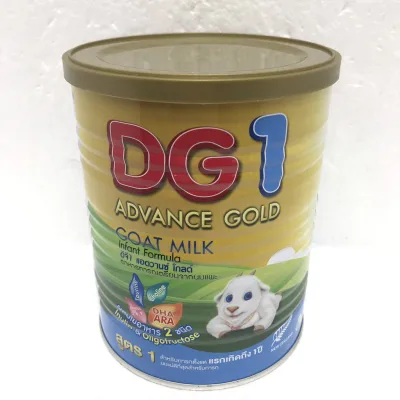 DG-1 Advance Gold ดีจีแอดวานซ์โกลด์ อาหารทารกจากนมแพะ สำหรับช่วงวัยที่ 1 ขนาด 400 กรัม (1 กระป๋อง)