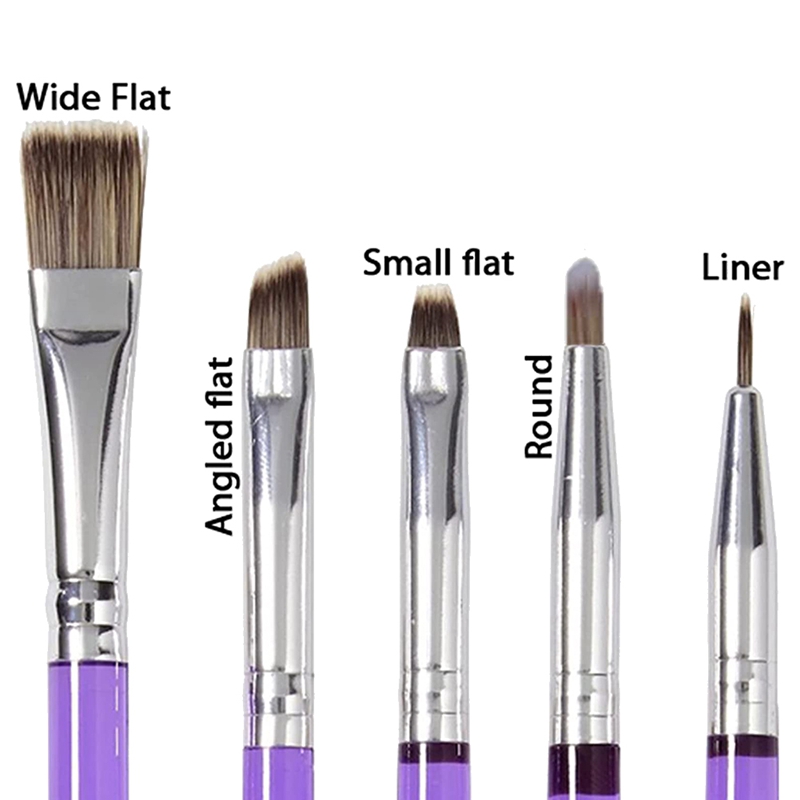 8 Pcs Cookie Cake Decorating Brushes Tools Set,Food Paint Brush Paste