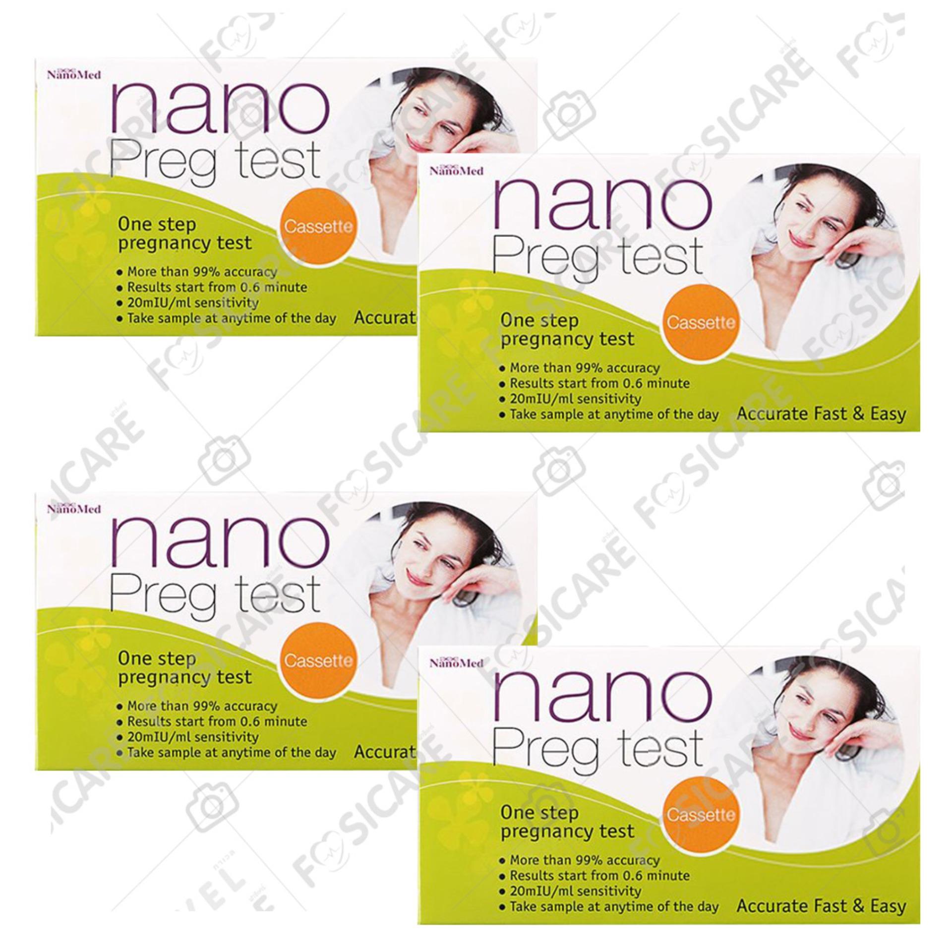 NanoMed Nano Preg Test แบบทดสอบการตั้งครรภ์ ชนิดหยด  (4กล่อง)