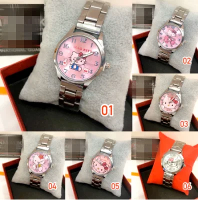 นาฬิกาคิตตี้ Hello Kitty watch เลื่อนดูภาพเพิ่มเติม มากกว่า 20 แบบ