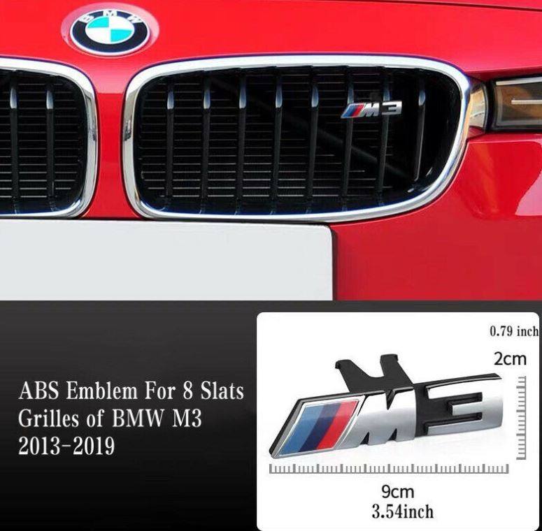 M Motorsport Chrome Metal Side Emblem Sticker for BMW M 1 2 3 5 6 7 X1 X3 X5 X6
