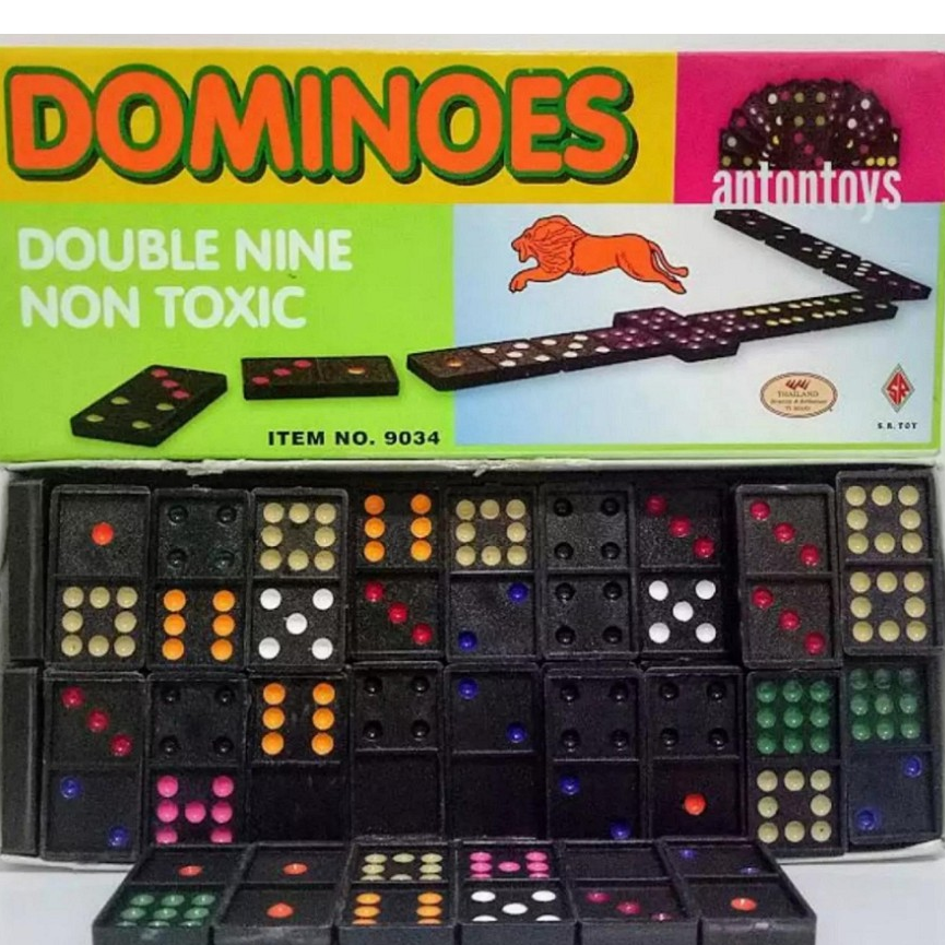 เกมส์โดมิโน่ 55 pcs No.9034 กล่องใหญ่ (Dominoes) #บริการเก็บเงินปลายทาง โปรโมชั่นสุดคุ้ม ของขวัญ การ์ดเกม ของเล่นเด็ก งานปาร์ตี้