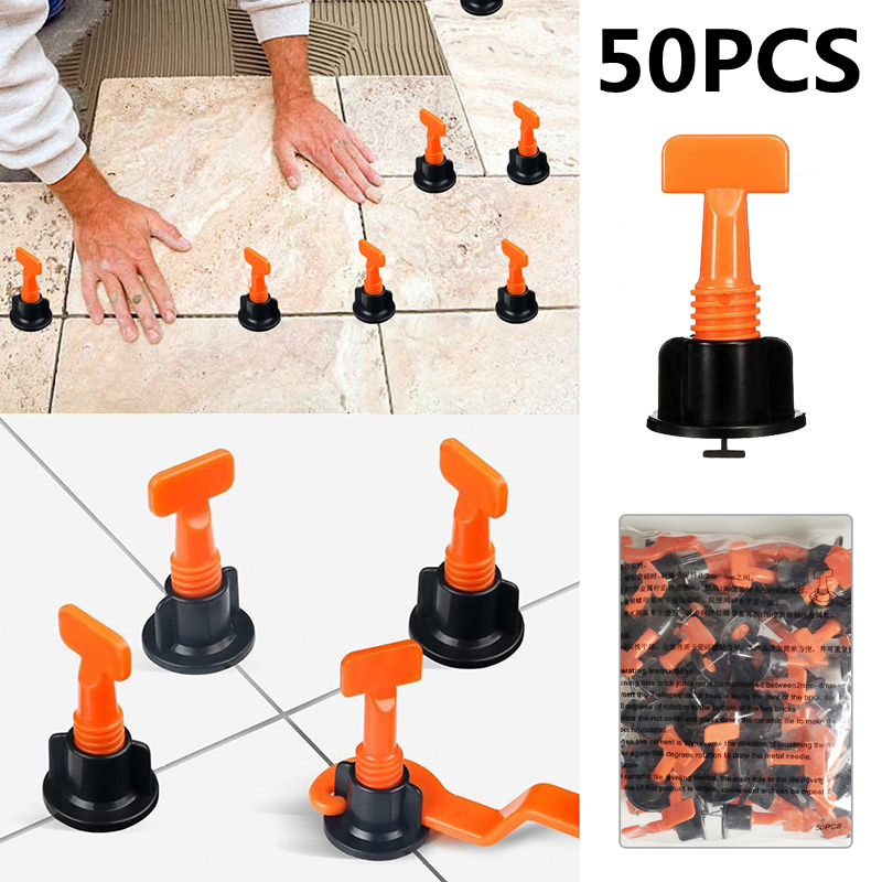 50PCS/Set อุปกรณ์ปรับระดับกระเบื้อง Tile Leveler