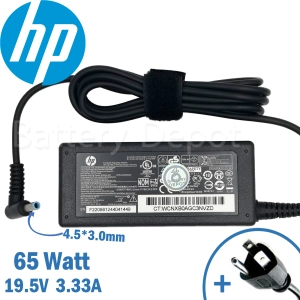 สินค้า HP Adapter ของแท้ 19.5V/3.33A 65W หัวขนาด 4.5*3.0mm สายชาร์จ เอชพี อะแดปเตอร์, สายชาร์จ HP