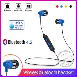 ขาย หูฟังไร้สายบลูทูธชุดหูฟังพร้อมไมโครโฟนไฮไฟกีฬาแม่เหล็กหูฟังชนิดใส่ในหูหูฟังสเตอริโอหูฟังบลูทูธ