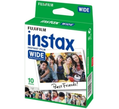 Fujifilm Instax Wide film Polaroid ฟิล์มโพราลอยด์ 10 แผ่น สินค้าใหม่ ฟิล์มขอบขาว
