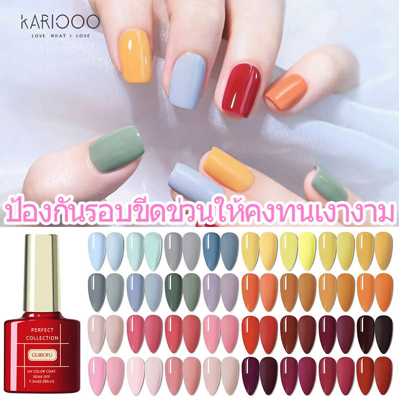 KARIOOO สีทาเล็บ สีเจลทาเล็บ สีทาเล็บเจล ยาทาเล็บสีเจล ยาทาเล็บ สินค้าใหม่พร้อมส่ง  ต้องอบแห้ง K19