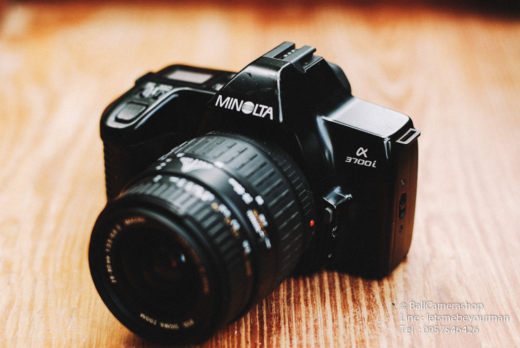 ขายกล้องฟิล์ม Minolta A3700i Serial  58001775 พร้อมเลนส์ Sigma 28-80mm Macro