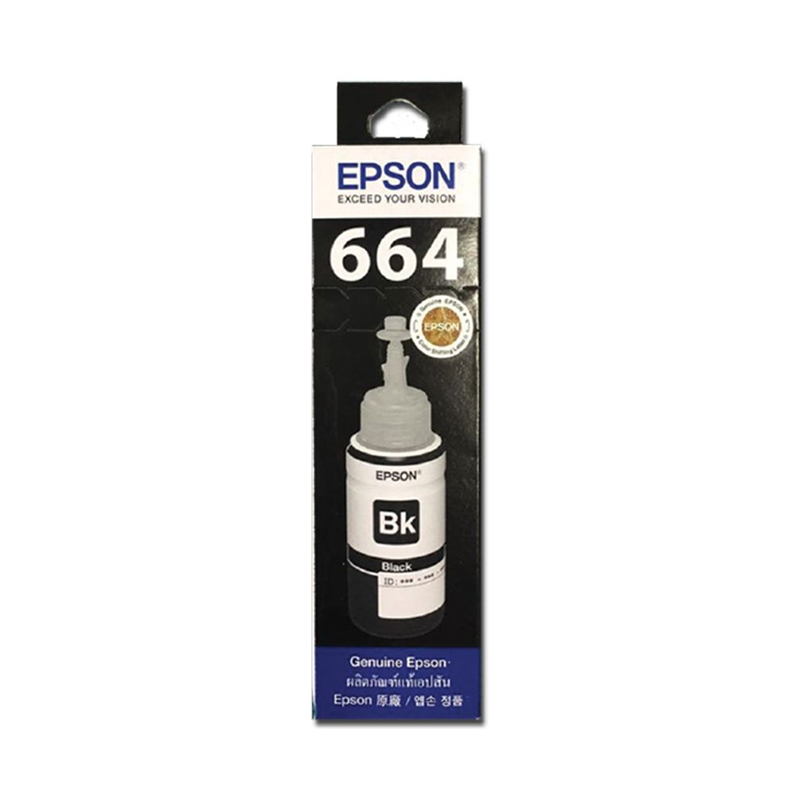EPSON น้ำหมึกเติมแบบขวด รุ่น T664100 สีดำ/EPSON Refill Ink Cartridge T664100 Black