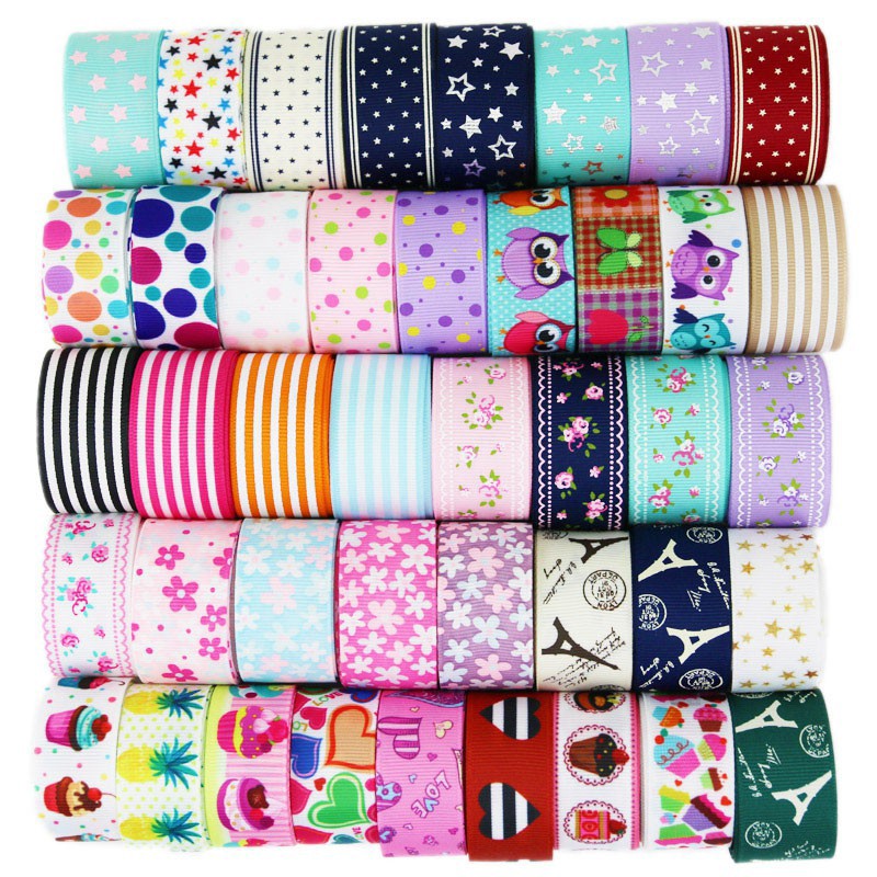 (6 mixed ribbons) ribbon print cute holiday gift ribbon flower gift ...