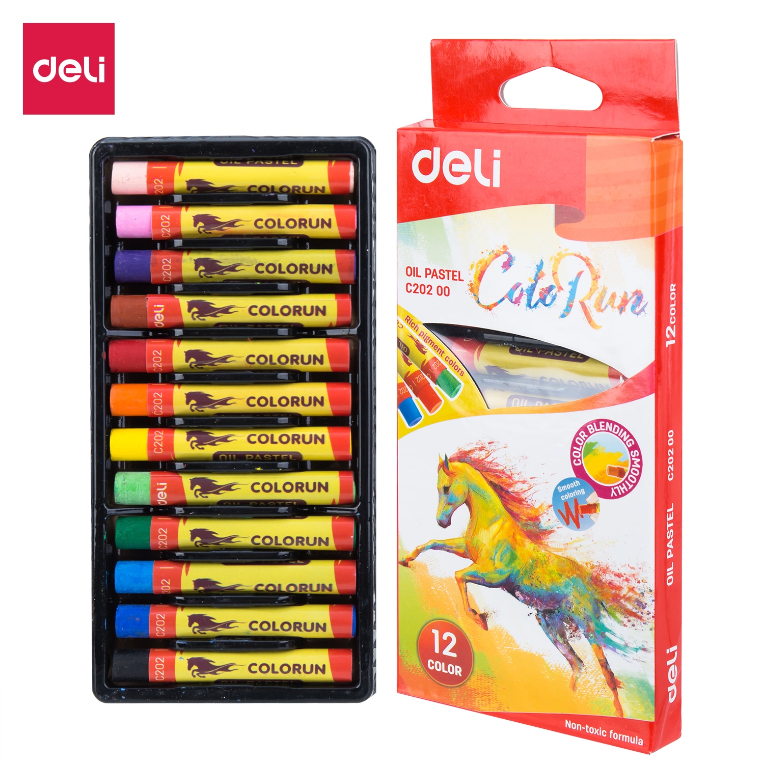 สีเทียน ดินสอสี ดินสอสีน้อย 12สี สีสว่าง เครื่องเขียน สีวาดรูป อุปกรณ์ระบายสี อุปกรณ์วาดภาพ วาดภาพระบายส paintstick