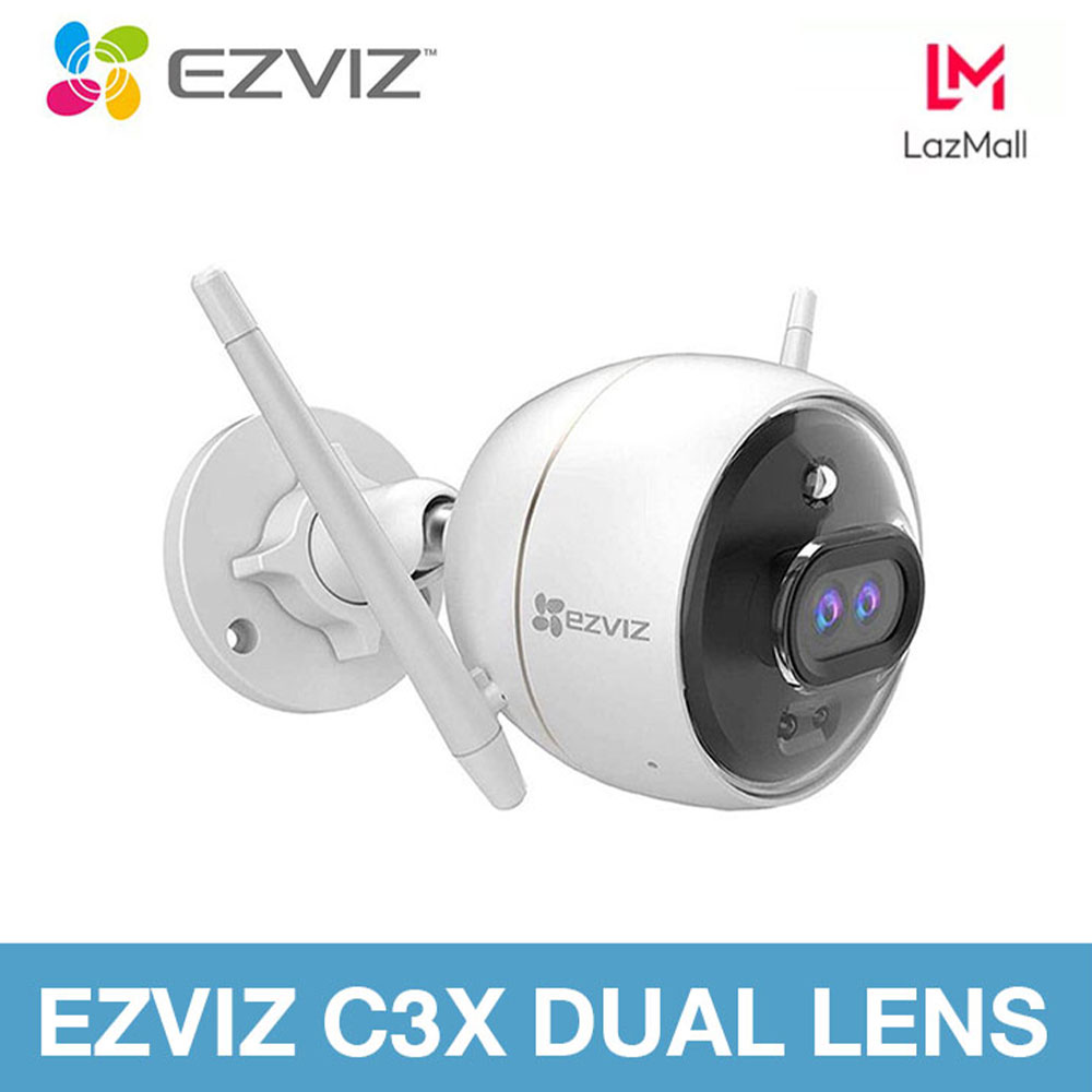 Ezviz C3X กล้องวงจรปิด Wi-Fi เลนส์คู่พร้อม AI ในตัว Wifi ip camera 2.0MP Full HD 1080p | รับประกัน 2 ปี