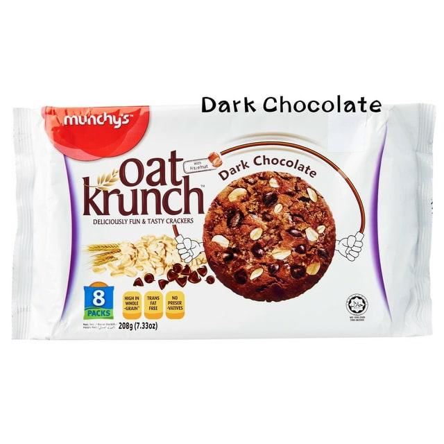 คุกกี้ธัญพืชข้าวโอ๊ต Oat Krunch รสดาร์คช็อคโกแลตDark Chocolate