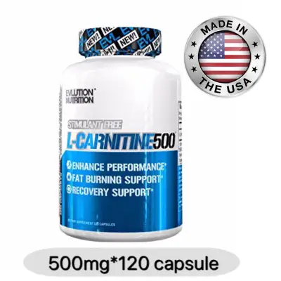 L-carnitine 500mg*120 แคปซูล แอลคาร์นิทีน lcarnitine tartrate ช่วยเผาผลาญไขมัน ลดน้ำหนัก carnitine fat buner