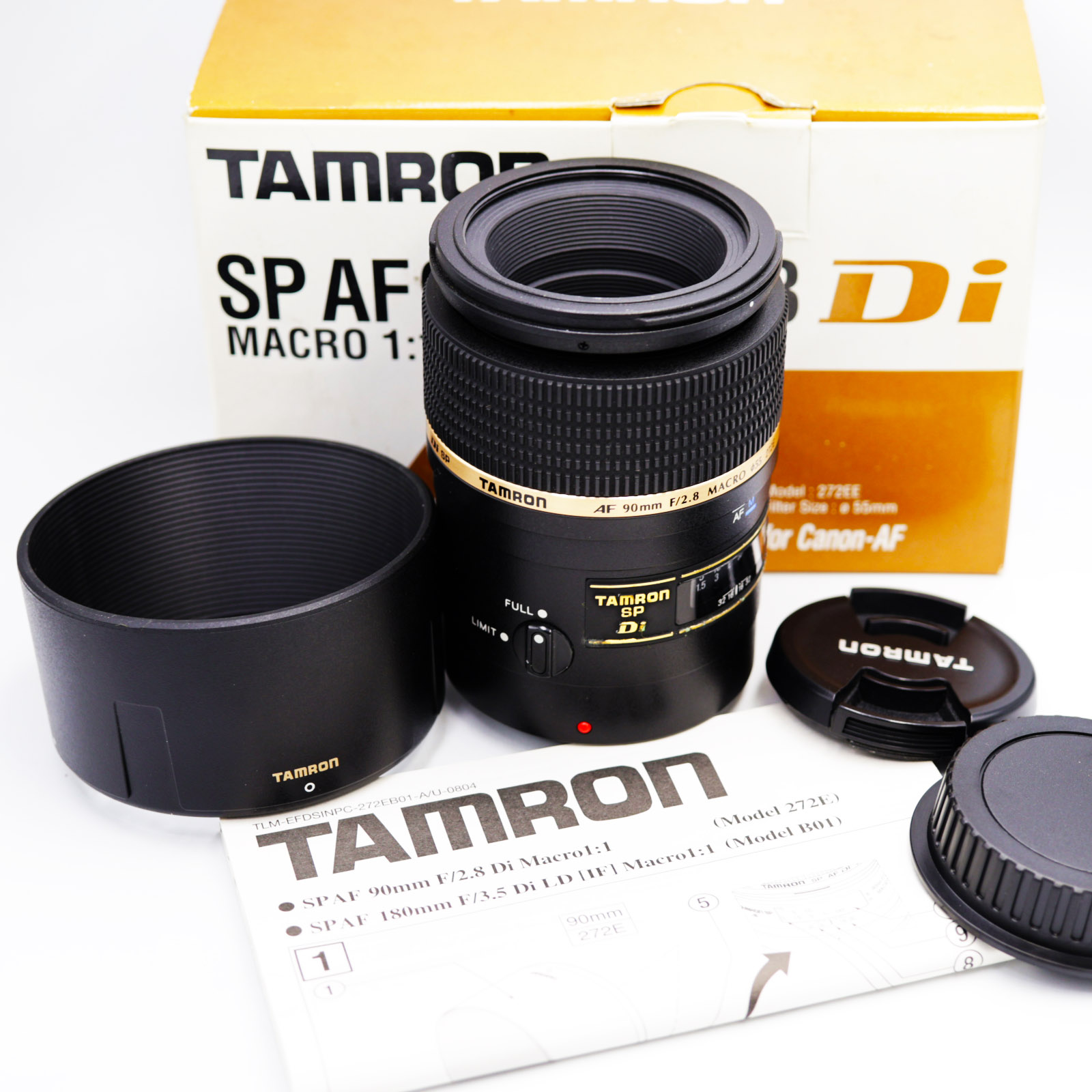 Tamron 90mm f/2.8 Canon EF Mount Di SP AF A/M 1:1 Macro Lens for