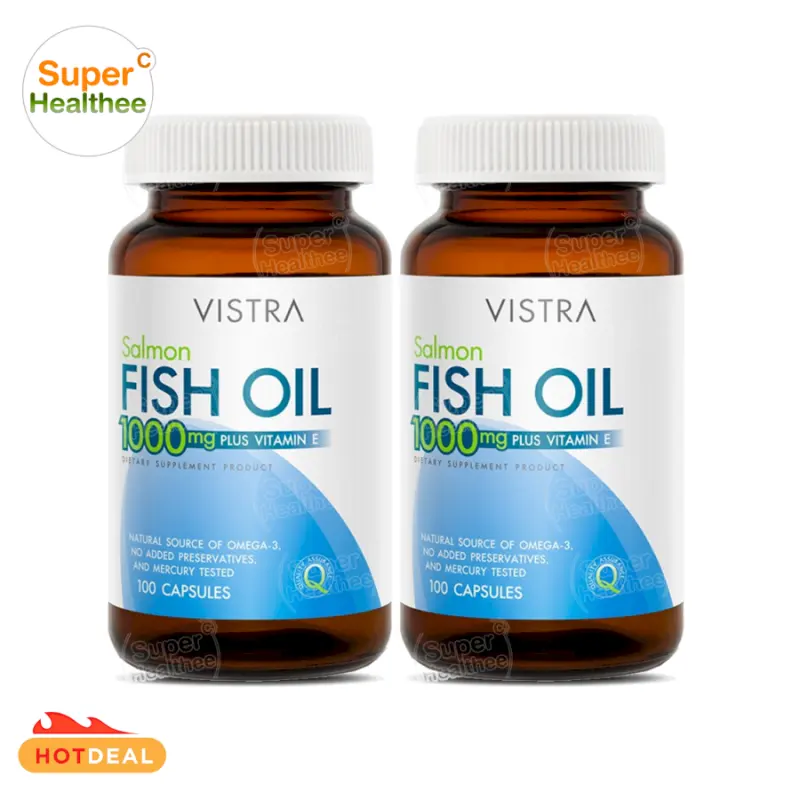 ภาพสินค้าVistra salmon fish oil 1000mg 100 แคปซูล (Pack2) วิสทร้า น้ำมันปลา แซลมอน จากร้าน Sealthee บน Lazada ภาพที่ 5