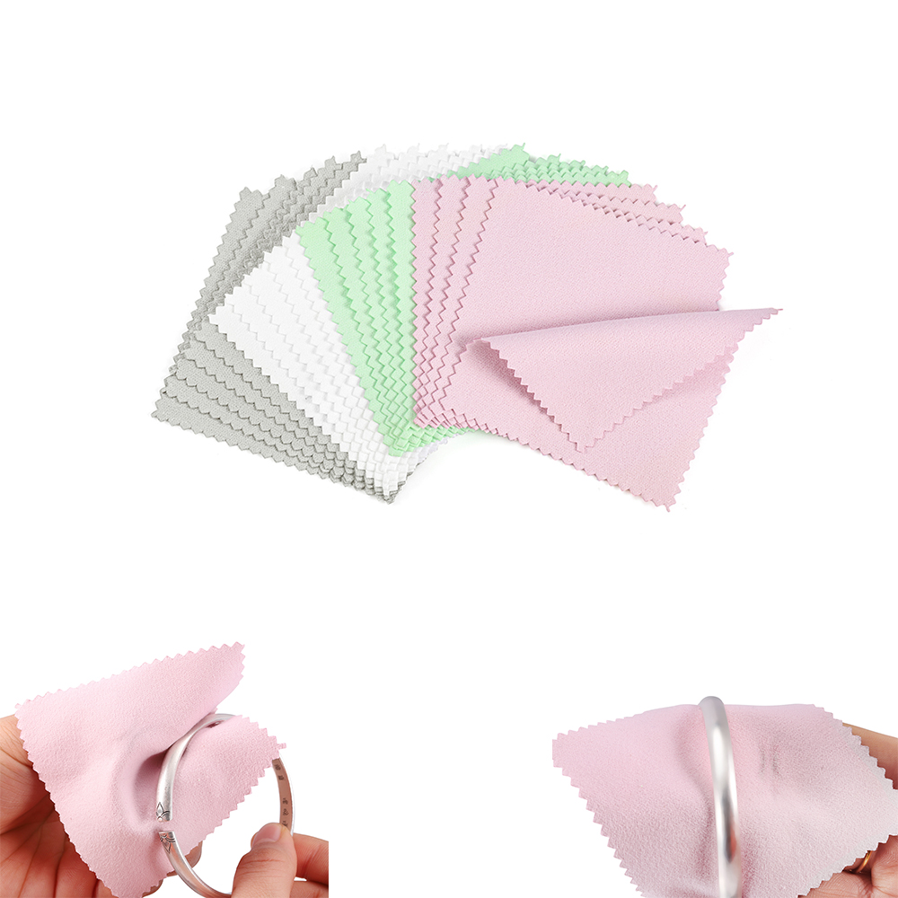 1050pcs Polish Polishing Cloth Silver Color Cleaning Polishing Cloth
