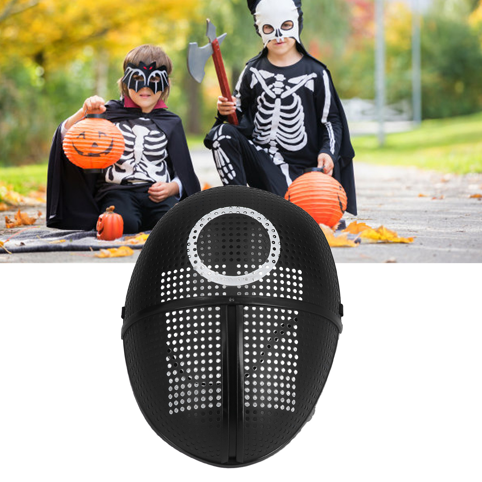 【Squid Game】Fancy Dress Party Squid Game Face Cover Adult Cosplay Full