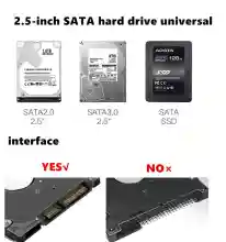 ภาพขนาดย่อของภาพหน้าปกสินค้าUSB3.0 to SATA3.0 External Hard Drive Enclosure Hard Disk Storage Box with SATA to USB Connector Cable Support UASP for 2.5inches(2.5 นิ้ว) HDD ฮาร์ดดิส and SSD SATA Interface External Gard Drive Clear with fast And Good Quality Hard Drive Disk จากร้าน varitystore บน Lazada ภาพที่ 7