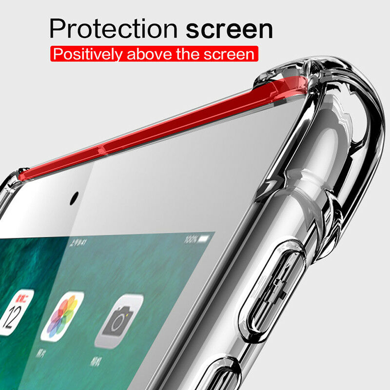 TPU trong suốt Vỏ Ốp Ipad 9.7 2017 2018 2019 10.2 5th 6th 7th thế hệ trường hợp chống rơi nhựa TPU mềm bìa cho iPad không khí 1 2 3 4 ipad 2 3 4 5 6 7 8 vỏ Mini 1 2 3 4 5 6 trở lại bìa