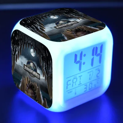 Kids Toys Led Reloj Despertador Digital Clock Jurassic World Cartoon Alarm Clock Electronic Wake Up Light Table Reveil Wekker