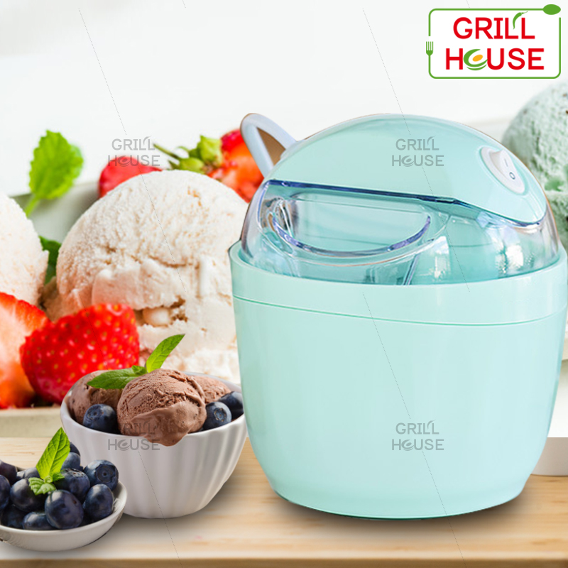 เครื่องทำไอศกรีม Ice cream maker เครื่องทำไอศครีม ไอศครีมโฮมเมด ไอศครีมทำเอง เครื่องทำไอติม ทำไอศครีมจากผลไม้เเท้ๆได้ ความจุ 500 ml .