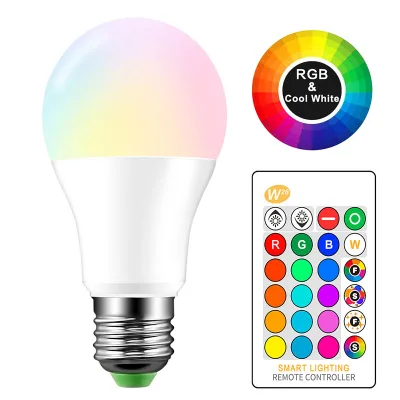 หลอดไฟเปลี่ยนสี!Keso หลอดไฟ led 9W RGBW E27 เปลี่ยนสีได้ 16 สี LED BULB