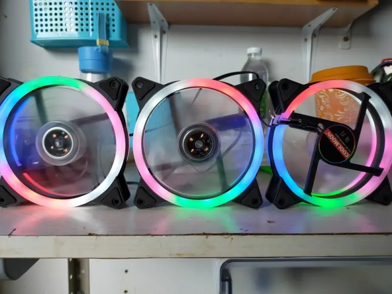 ภาพสินค้าcolor กรณี RGB วงกลมระบายความร้อน 2 แหวน cpu led พัดลม 120 มิลลิเมตร 12 เซนติเมตร RGB LED แหวนสำหรับคอมพิวเตอร์เมนบอร์ดคูลเลอร์น้ำหม้อน้ำเย็น ความเร็ว 1200 จากร้าน Motortop บน Lazada ภาพที่ 2