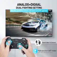 ภาพขนาดย่อของภาพหน้าปกสินค้าจอย Pro สวิตซ์ คอนโทรลเลอร์ Joy Pro Switch Wireless Blth Controller Gamepad For Nintendo Switch Pro Controller Game Joystick Joypad Remote Console ตัวควบคุมเกม จอยสติ๊กเกม วิชาชีพ ด้ามจับ จอยสติ๊ก เกมคอนโซล คอนโทรลเลอร์ คอนโทรลเลอร์ไร้สาย จากร้าน googchuang บน Lazada ภาพที่ 2