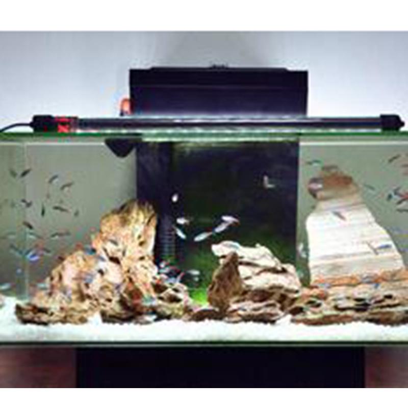ออสการ์ Store สัตว์เลี้ยงอุปกรณ์ตู้ปลาไฟ LED กันน้ำคลิปหนีบเนคไทโคมไฟแถบ 30-40 เซนติเมตรสีฟ้า/สีขาว 40 เซนติเมตร - INTL