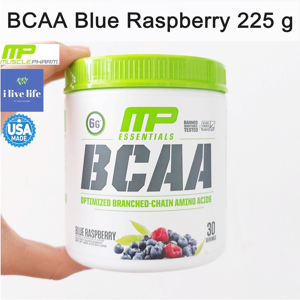 บีซีเอเอ BCAA Blue Raspberry 225g - MusclePharm รสบลูเบอร์รี | Lazada.co.th