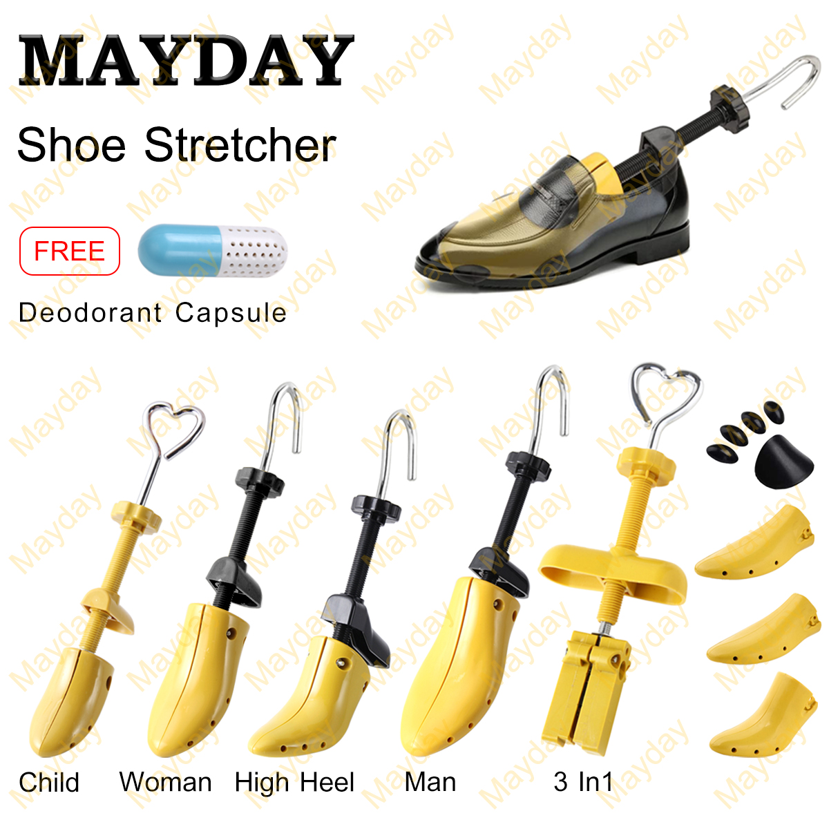 MAYDAY ปรับเครื่องยืดรองเท้า เท้ารองเท้าต้นไม้ความยาวความกว้างเปล ดันทรงรองเท้า ปรับขนาดได้ อุปกรณ์ดันทรงรองเท้า ดันทรงรองเท้า Shoe Stretcher[In Stock&Fast Shipping]