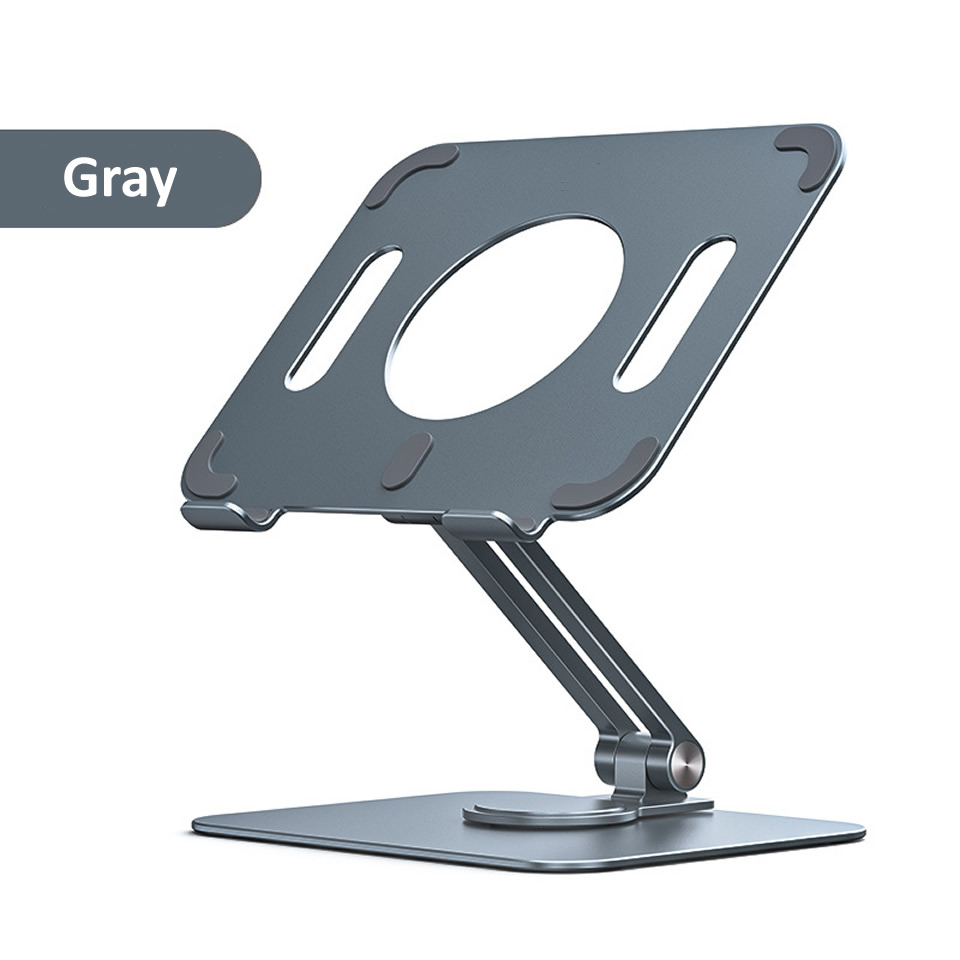 Tablet Desk Riser ที่วางแท็บเล็ต Tablet Stand Desk Riser 360 Rotation Multi-Angle Height ...