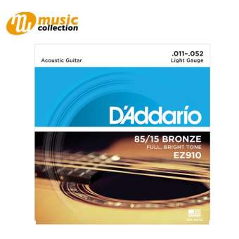 D’Addario EZ910 85/15 Bronze Acoustic Guitar Strings, Light, 11-52