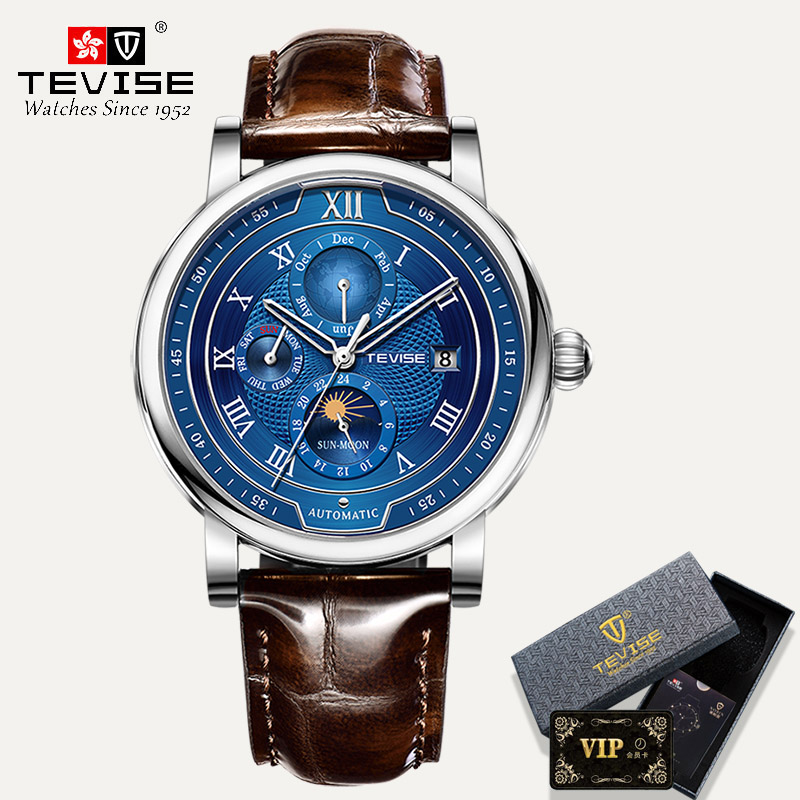 Men Watches TEVISE Top Brand Luxury Automatic Mechanical Watch Mens ...