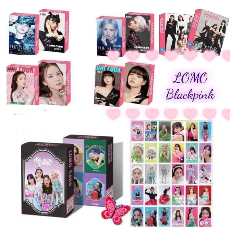 LOMO BLACKPINK  2021 SEASON GREETINGS  มาใหม่ ล่าสุด ทั้งแบบรวมและแยกเมม  1กล่อง มี30ใบ