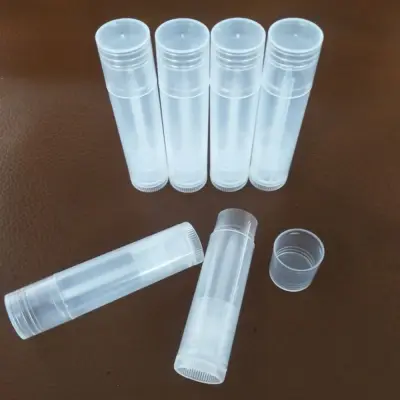 DSFVASD Fashion Hot Empty 10pcs 5g Lip Balm Tubes Transparent Lipstick Bottles Cosmetic Containers