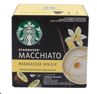🚀พร้อมส่ง🚀Starbucks Capsule Coffee Madagascar Vanilla Macchiato Compatible with Nestle Multi Fun Cool Coffee Machine