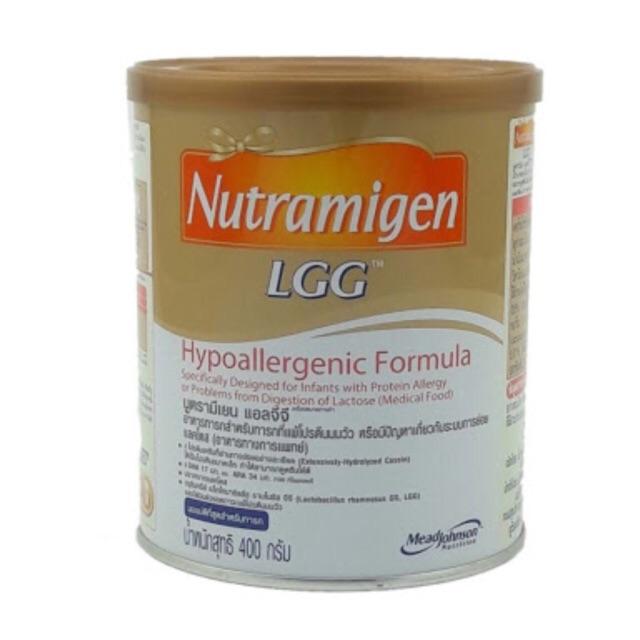 NUTRAMIGEN LGG นูตรามีเยน แอลจีจี นมผงสูตรสำหรับเด็กแพ้โปรตีนนมวัว (400g. X 6 กระป๋อง)