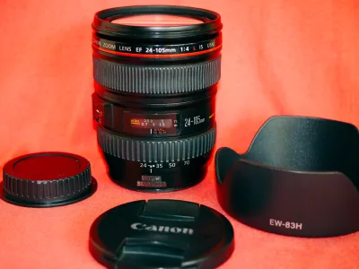 Canon EF 24-105mm F/4L IS USM Professional L-series Weather-Sealed Lens, 24-105mm f4 L 24-105mm 1:4, Three-Stop Image Stabilizer