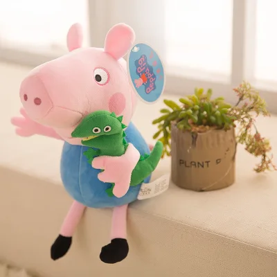 40 ซม Peppa George Pig เป็นตุ๊กตาของเล่นรูปสัตว์น่ารัก เหมาะสำหรับใช้เป็นของขวัญวันเกิดสำหรับเด็กสาวหรือให้เป็นของเล่นเด็ก