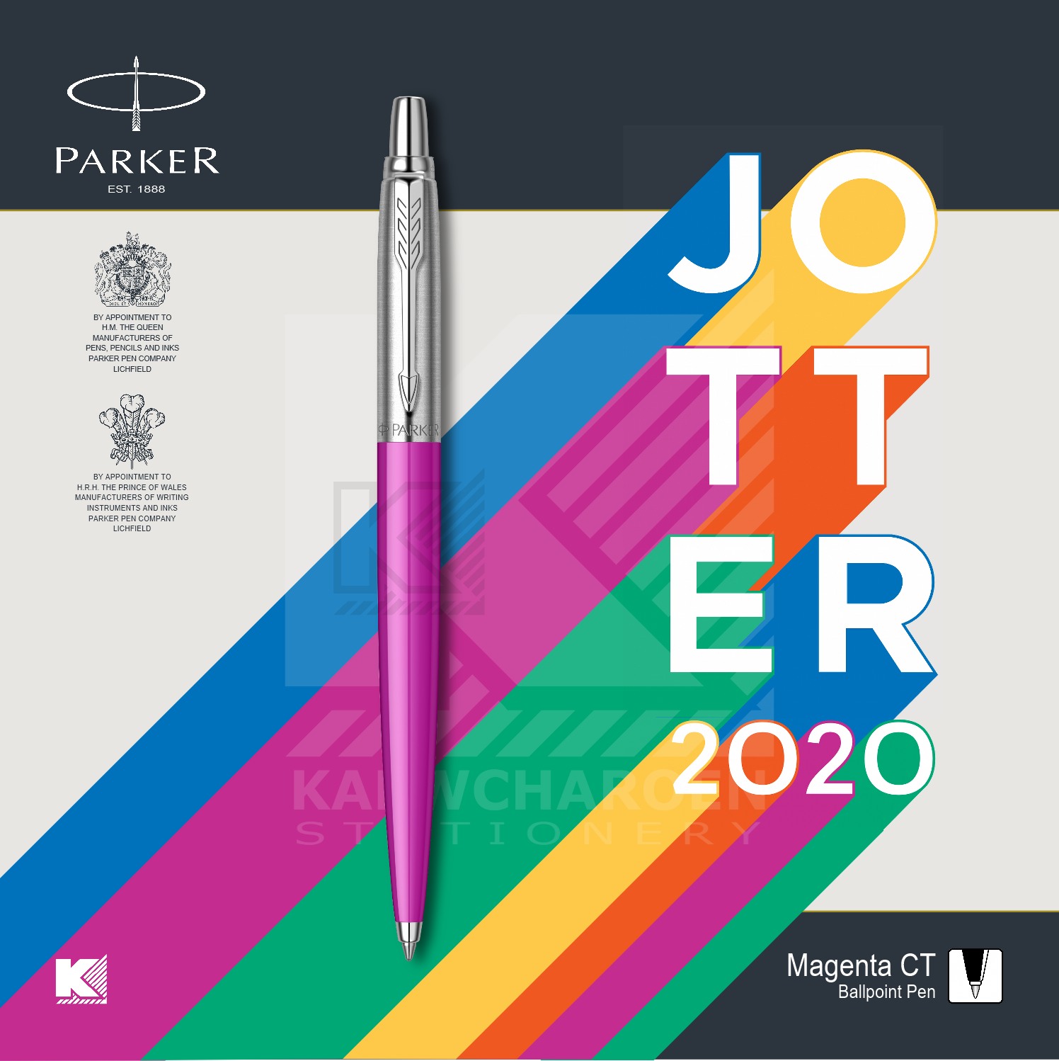 ปากกาลูกลื่น Parker Jotter Originals Series 2020 สี ชมพูมาเจนต้า สี ชมพูมาเจนต้า
